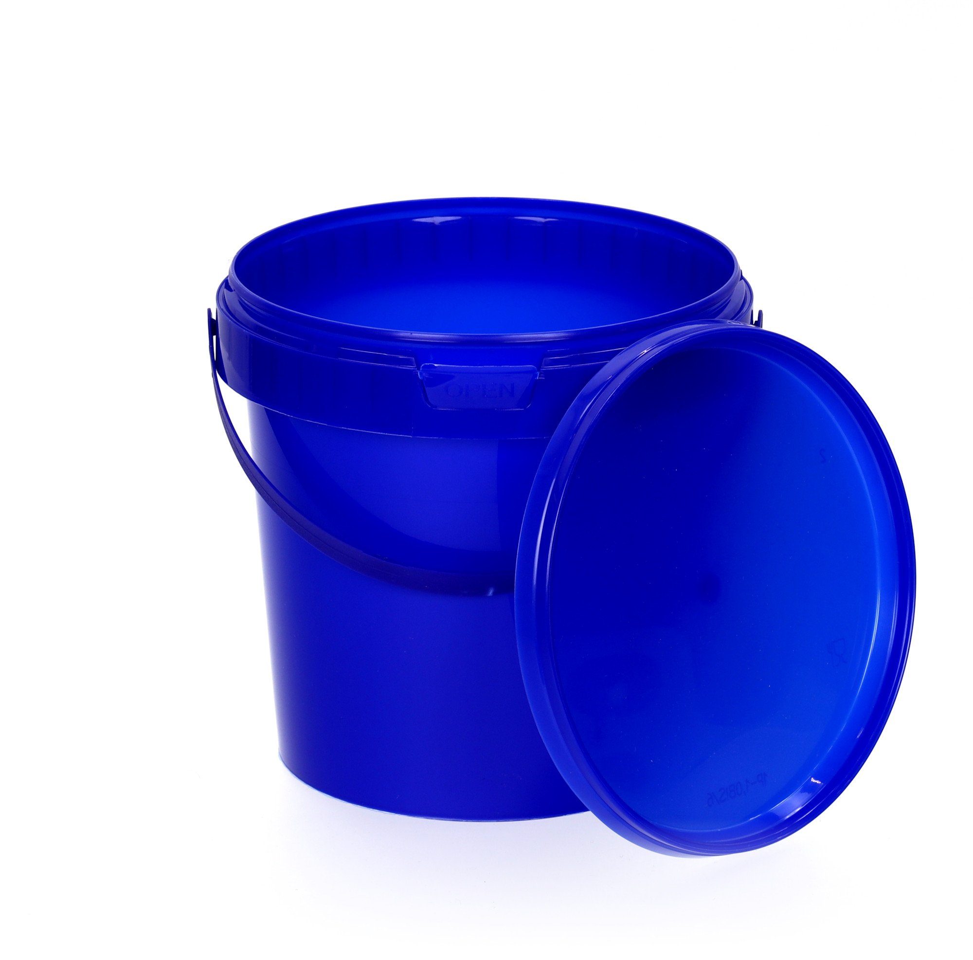 BENBOW Aufbewahrungssystem Ведра mit Deckel 30 20 10 1 0,5 L Blau Lebensmittelecht Ведра, Polypropylen - Lebensmittelecht, Geschmacksneutral, Auslaufsicher, (1-tlg., PZH-, BRC- und DIN-ISO-zertifiziert), für Lebensmittel, Farben, Chemikalien