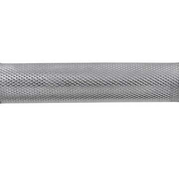 RAMROXX Kurzhantelstange 2x 35cm mit gerändeltem Griff inkl. Sternschrauben Chrom 25mm