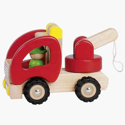 goki Spielzeug-Abschlepper »Abschleppwagen Roter Engel«, Massivholz, erstklassige Verarbeitung
