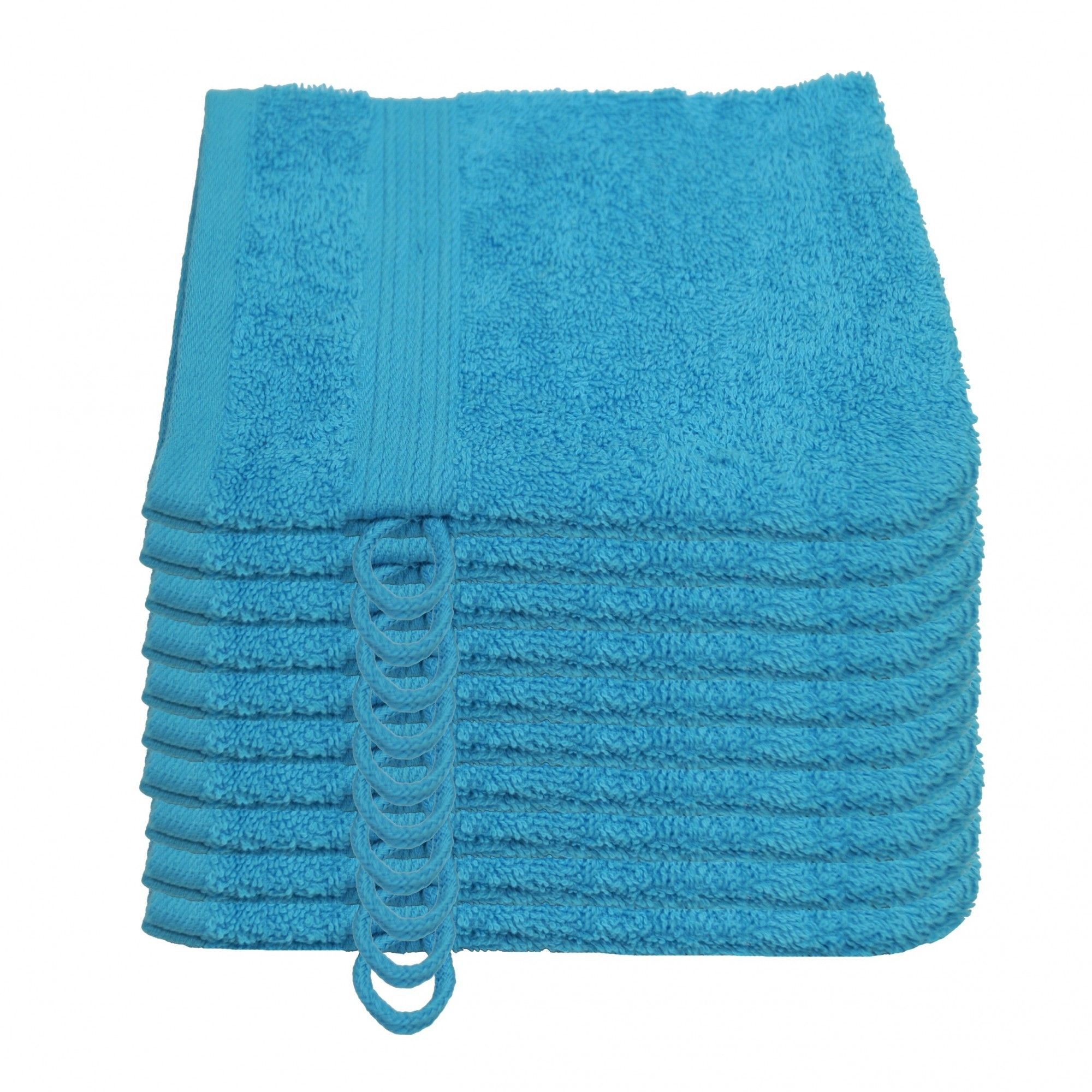 Waschhandschuh 10-Waschhandschuh-Türkis-Waschhandschuh 15 x 21 cm