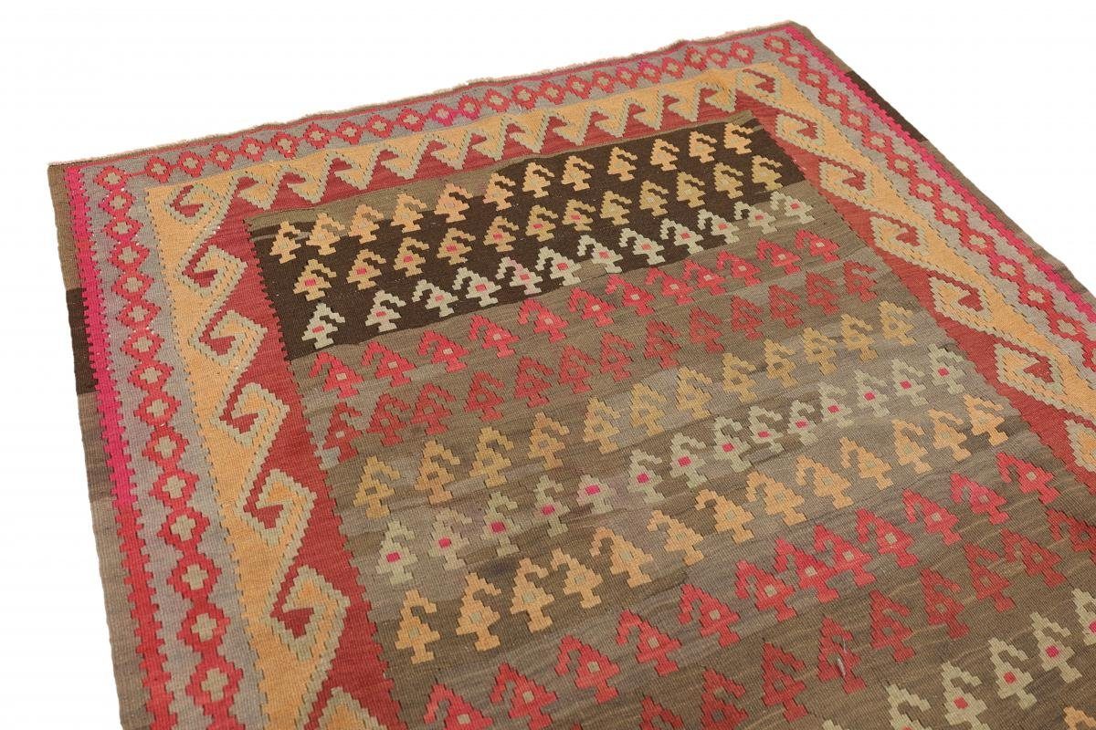 Höhe: Kelim 160x354 Antik Orientteppich, Nain Trading, mm 4 Fars Azerbaijan Handgewebter Orientteppich rechteckig,