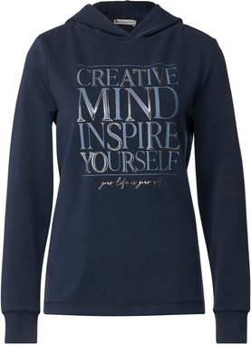 STREET ONE Kapuzenshirt mit großem "Creative Mind" Wording-Print