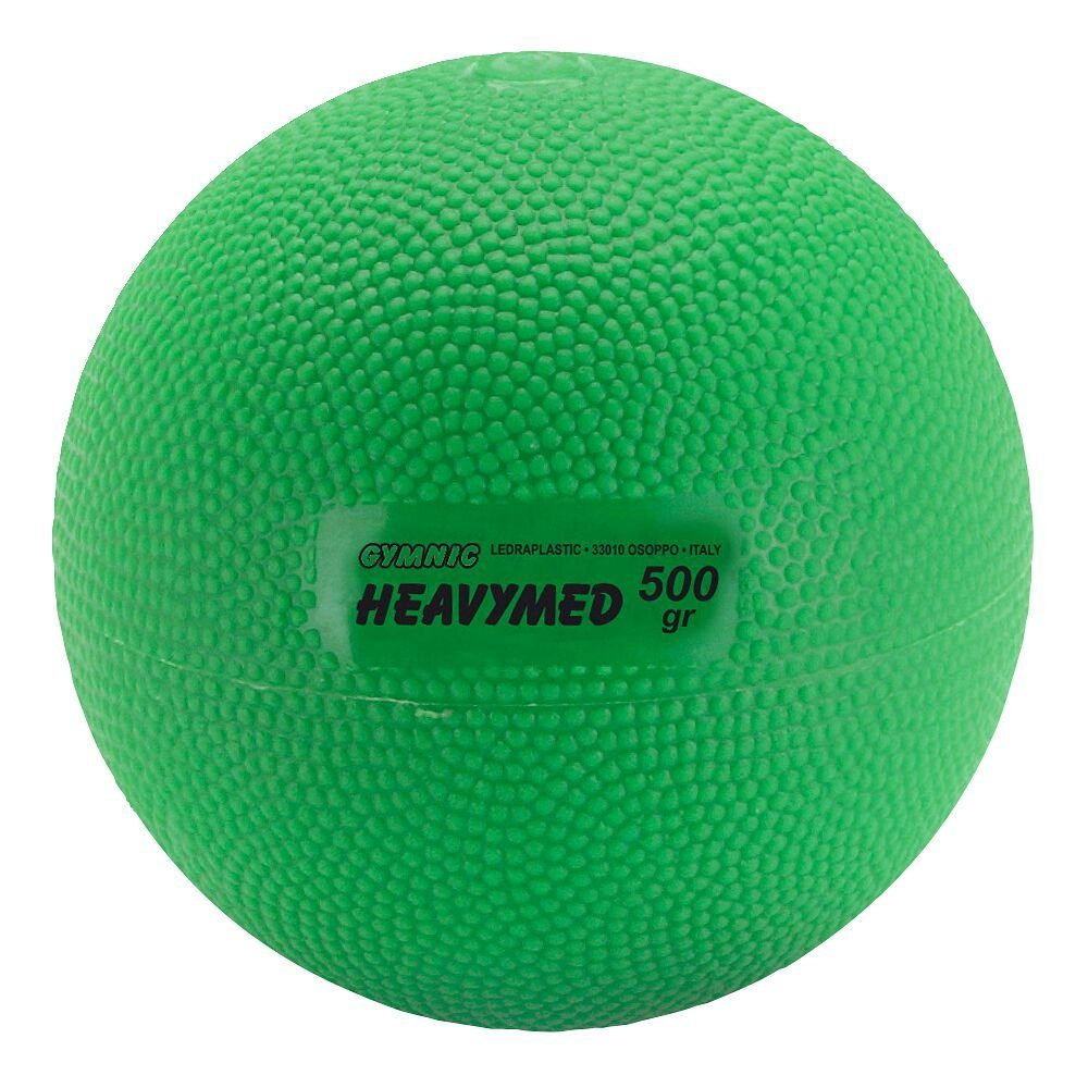 Gymnic Medizinball Medizinball Heavymed, In 3 Größen lieferbar 500 g, ø 10 cm, Grün