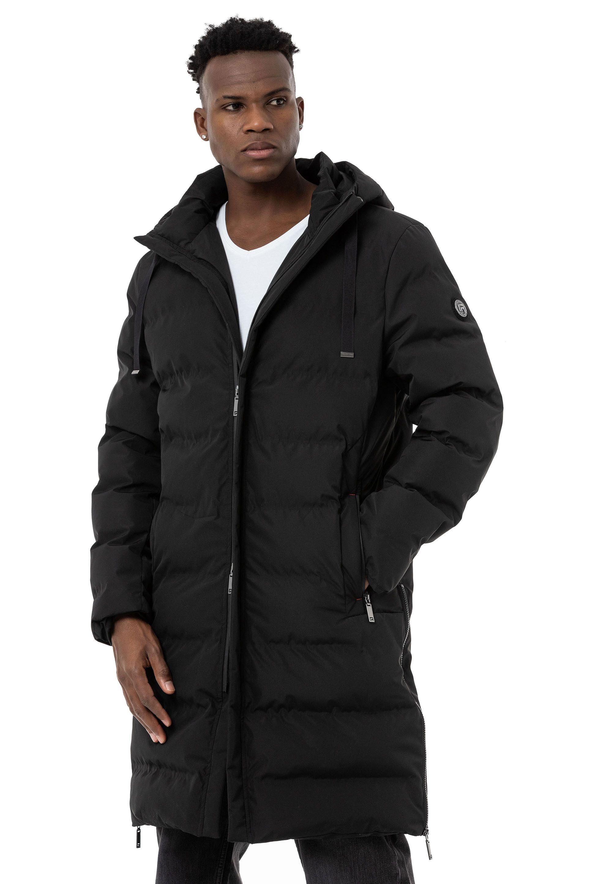 RedBridge Winterjacke gefütterter Parka mit Kapuze Premium Qualität