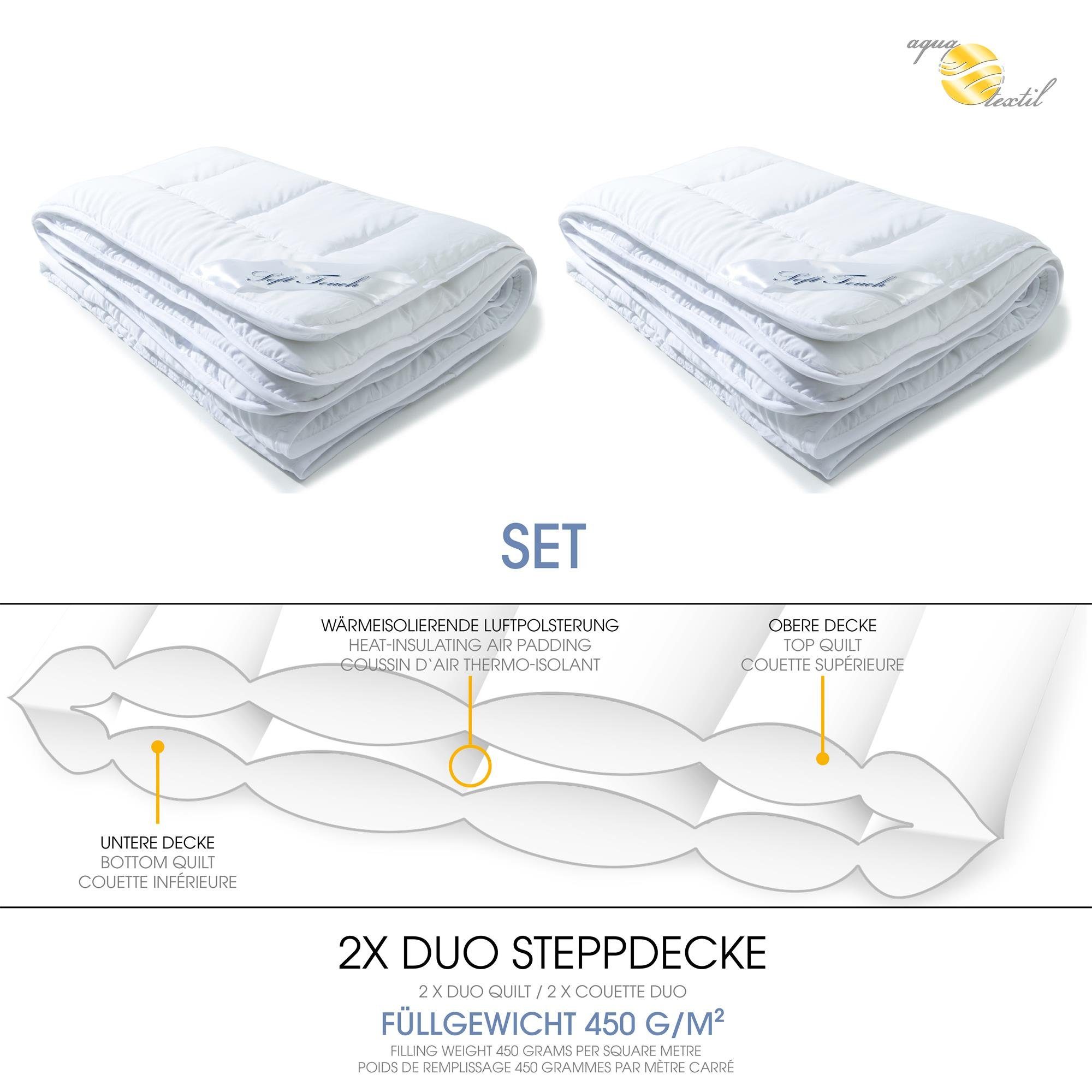 aqua-textil Bettdecke, Kopfkissen + Topper Soft günstig online kaufen