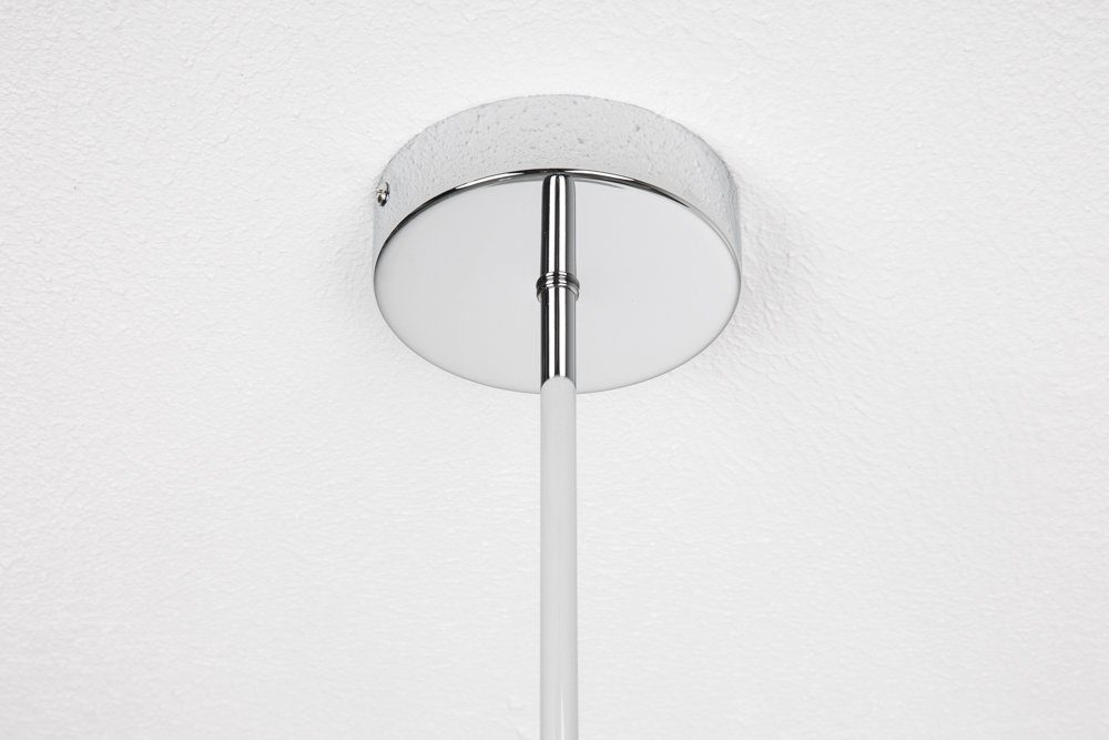 riess-ambiente Hängeleuchte VARIATION 128cm Metall · silber, Leuchtmittel, Wohnzimmer · · ohne Esszimmer Modern Design