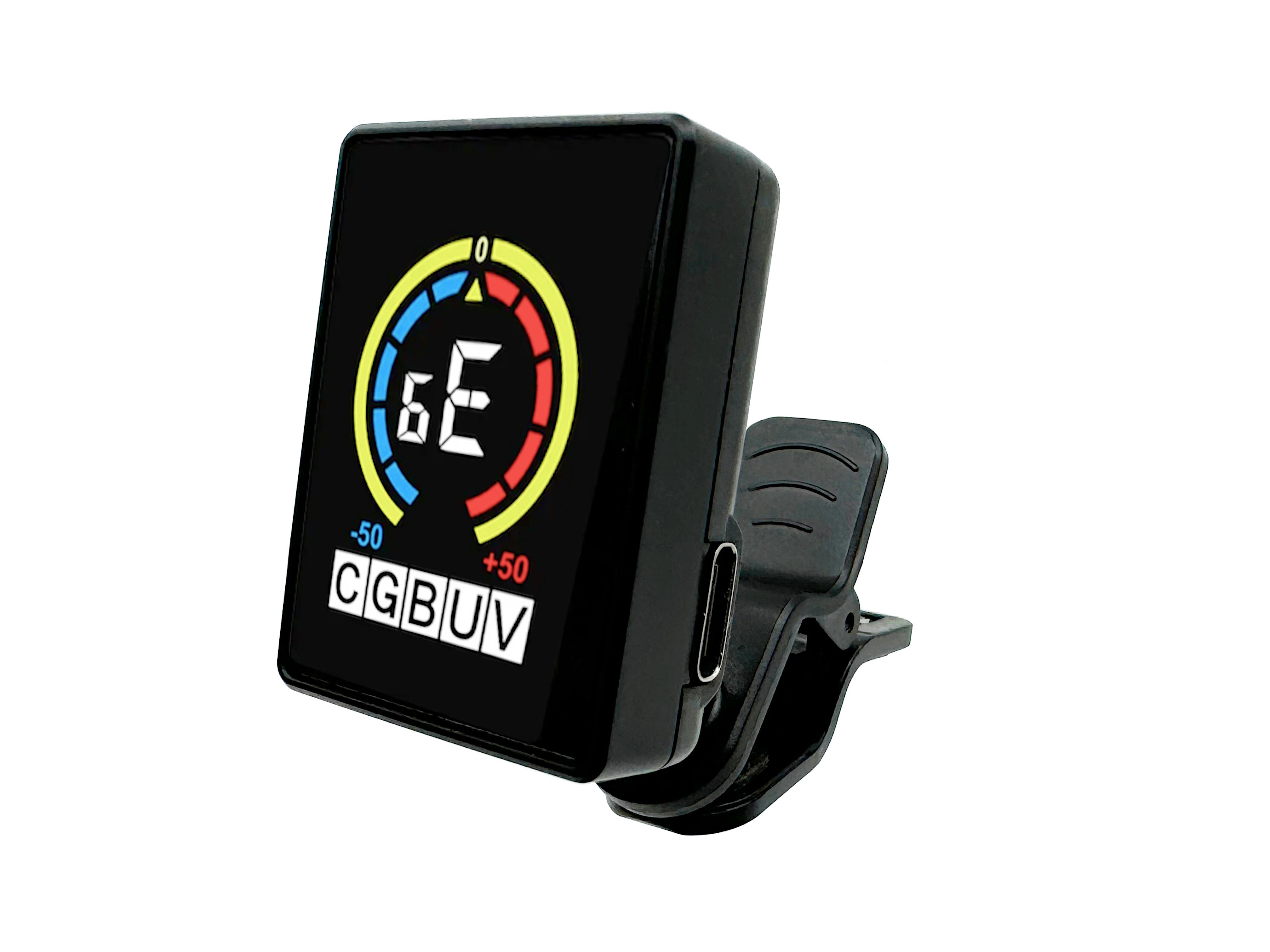 Stimmgerät Clip On Tuner Farbdisplay Digital Tuner Gitarre Bass Violine Ukulele
