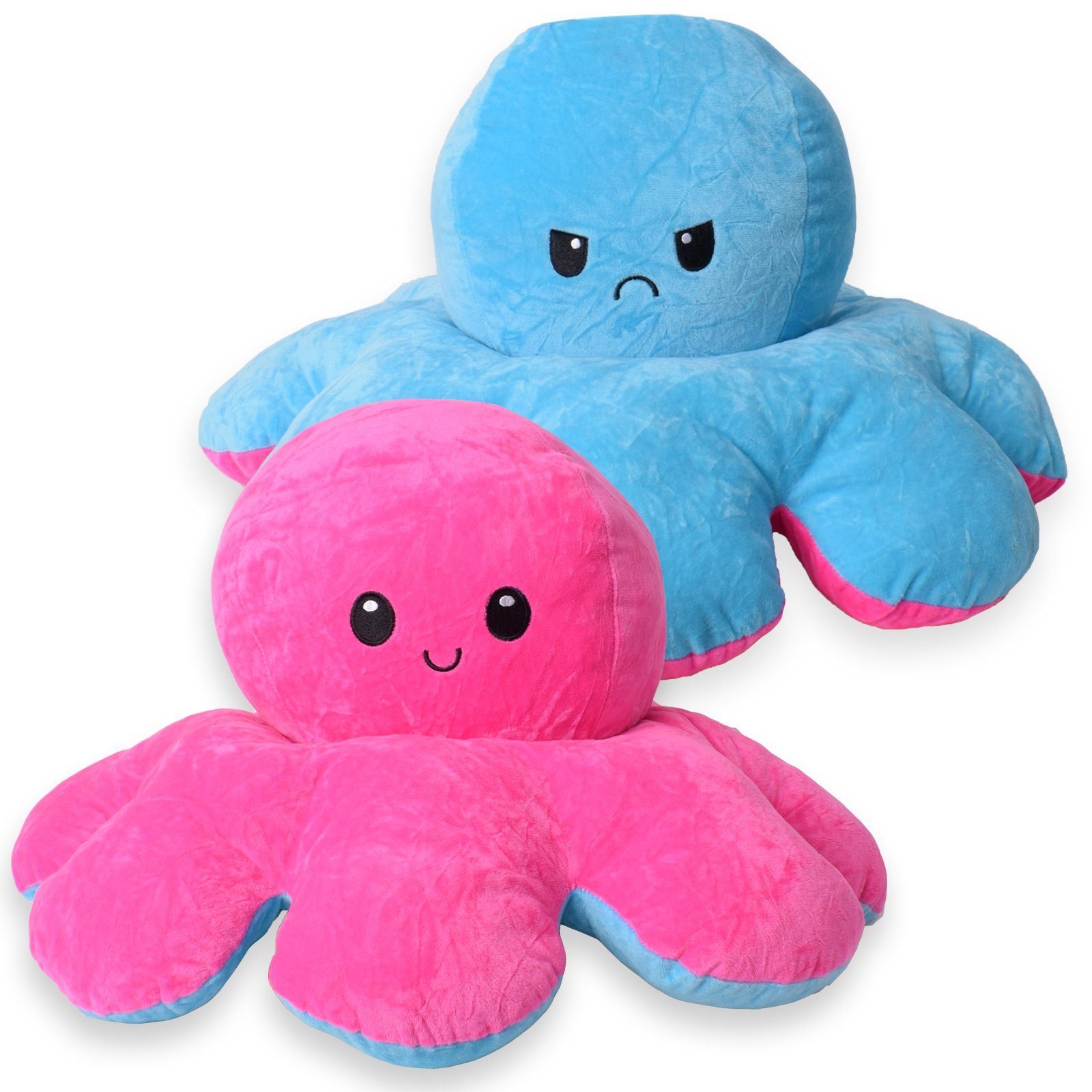 TE-Trend Kuscheltier Octopus,Pink Blau 60cm