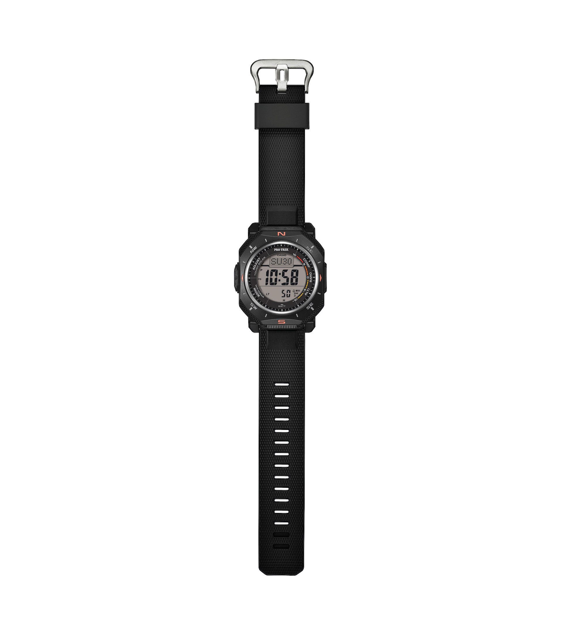 CASIO PRO TREK Multifunktionsuhr PRG-69-1ER, Armbanduhr, Herrenuhr, digital, automatischer Kalender, Thermometer