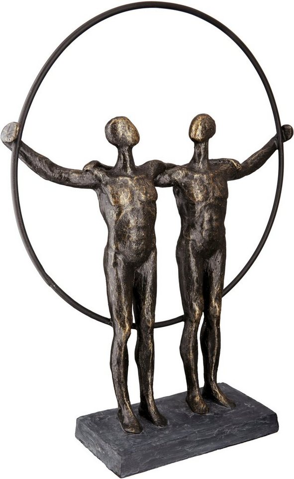St), (1 men Dekofigur aus (Kunststein) Skulptur Polyresin Gilde by Casablanca two