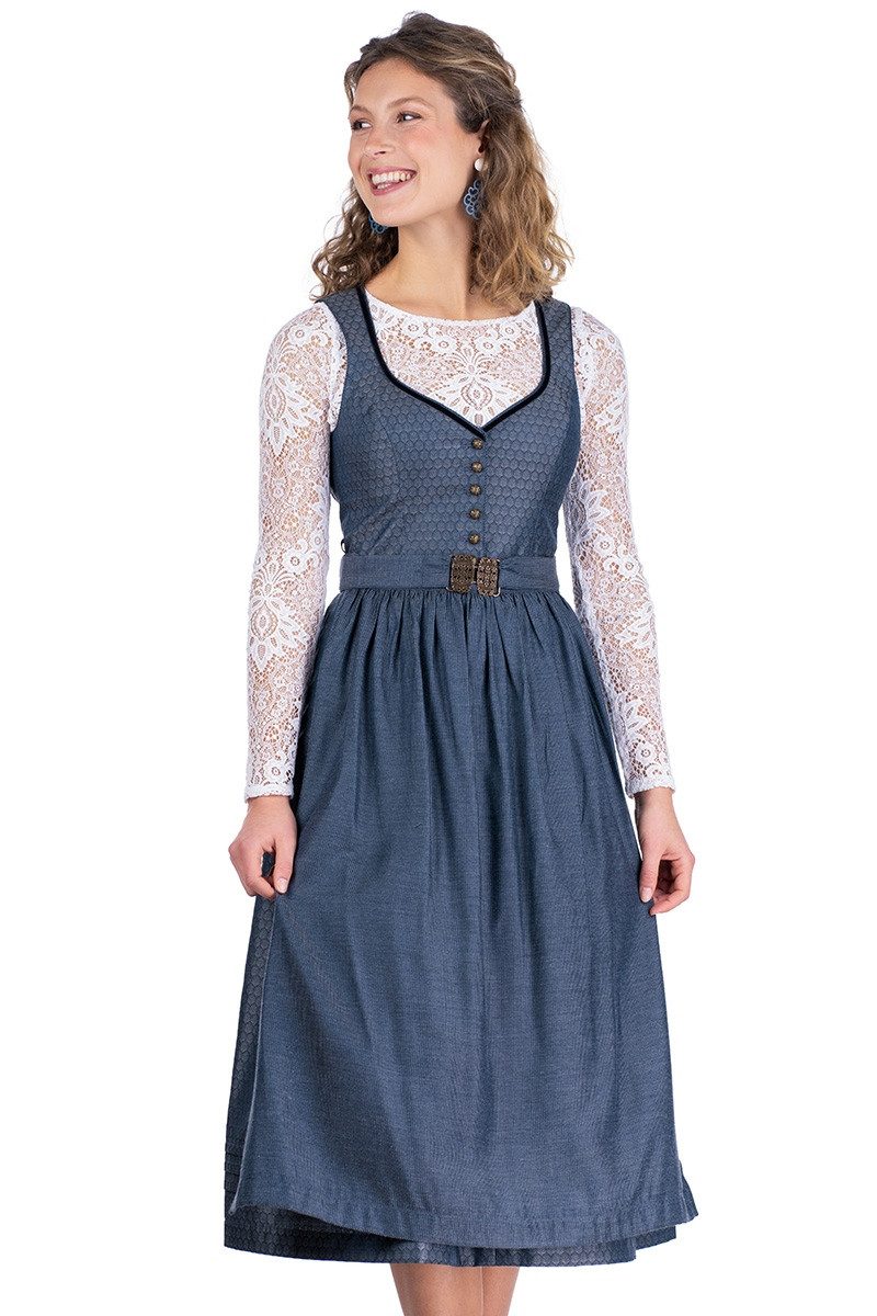 MarJo Dirndl Midi Dirndl 2tlg. - CONSTANZE - kupferblau günstig online kaufen