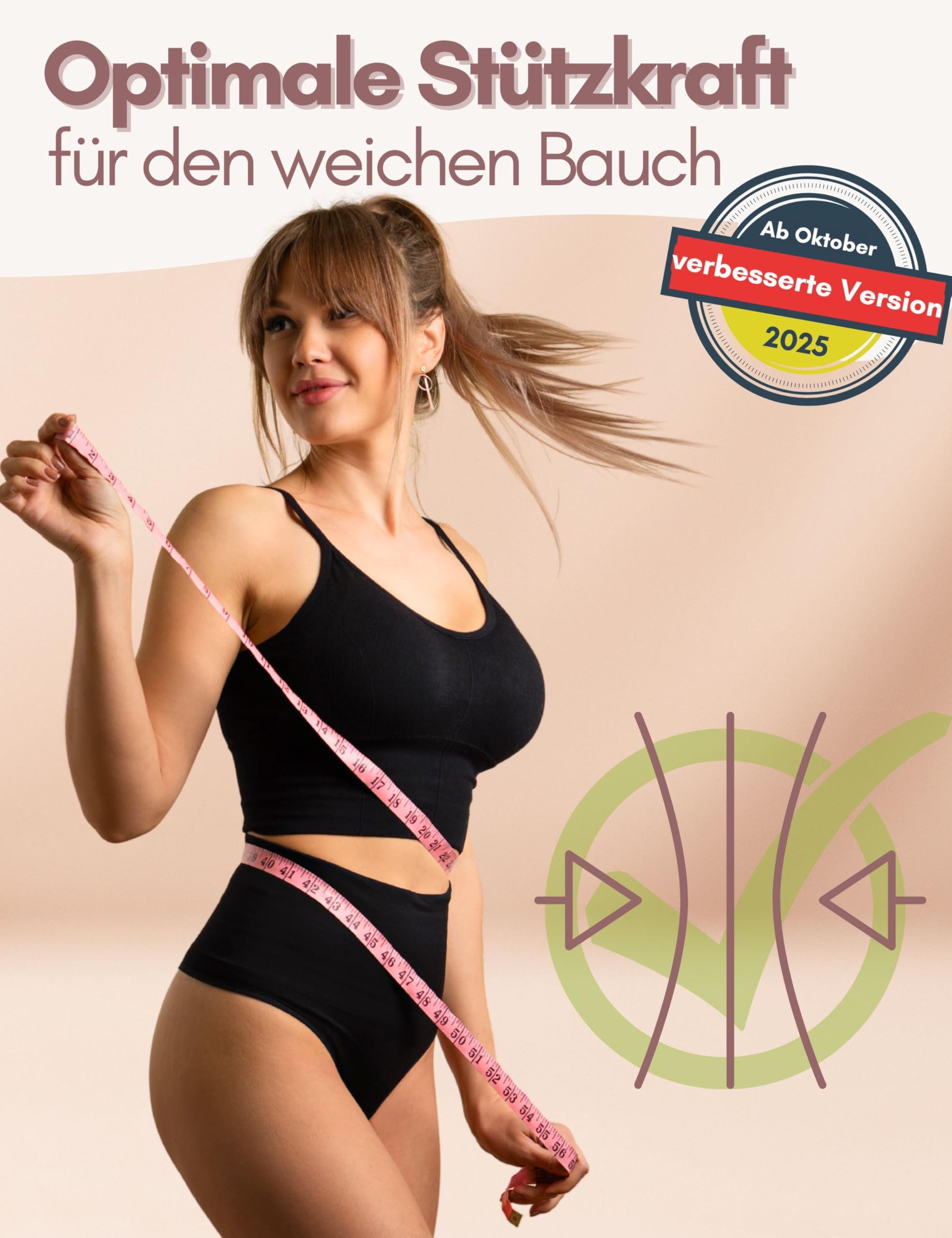 Mrs. Mum Funktionsunterhose Kaiserschnitt Unterhose High Waist I Stützende Wochenbett Unterwäsche (Bauchweg & figurformend I Postpartum Recovery Panty, 1-St., Made in EU)