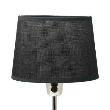 B&S Lampenschirm Lampenschirm klein Stoff E14 / E27 Fassung schwarz oval H 15 cm