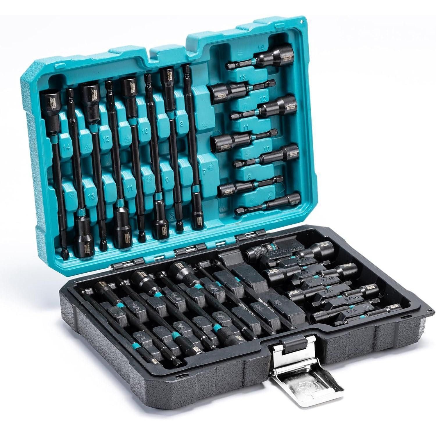 LuxusKollektion Steckschlüssel Steckschlüsselsatz 31tlg Magnet Lang Bit-Set