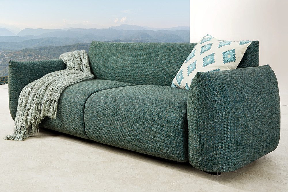 riess-ambiente Loungesofa SEAHAWK 210cm türkis · wetterfeste 2-Sitzer Couch für Garten, Terrasse, Einzelartikel 1 Teile, Balkon-Sofa · Gartenmöbel · Outdoor · eckig · Aluminium · Olefin