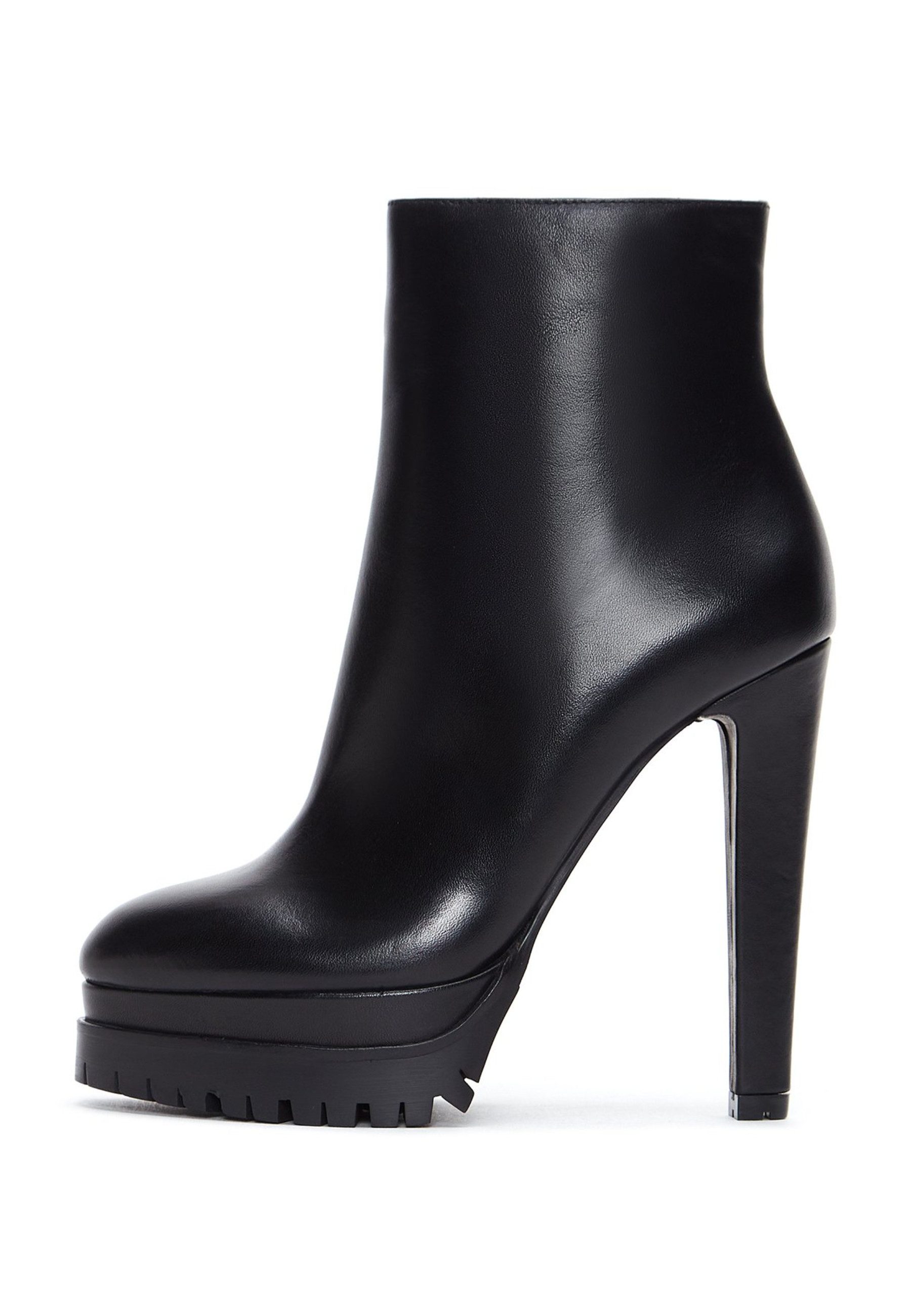 Absatz-Stiefeletten aus Leder Ankleboots