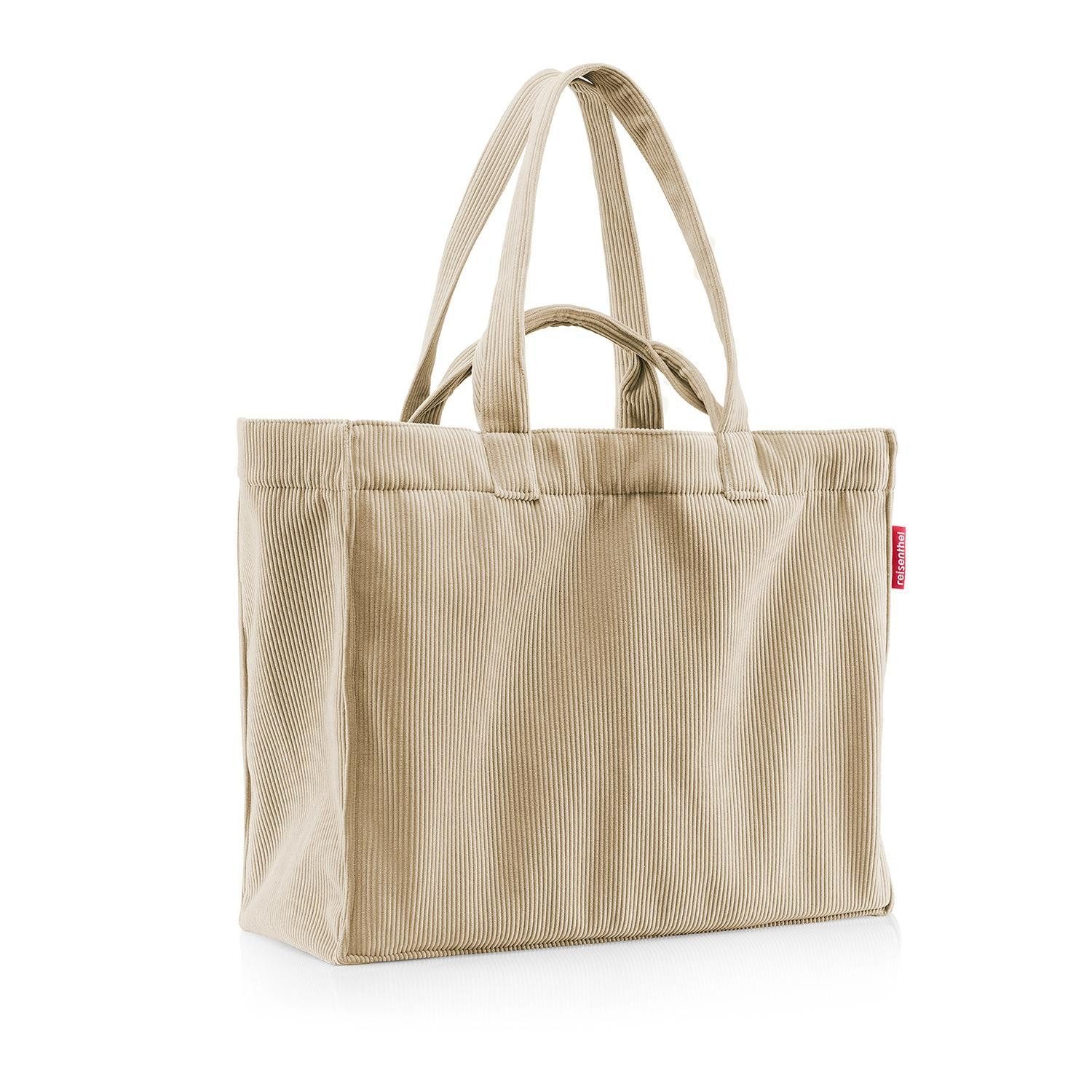 REISENTHEL® Tragetasche SOFTSHOPPER, Sandfarben, Cordoptik, Polyester, 28 Liter, Tragegriffe, B 47 x H 38,5 x T 18 cm