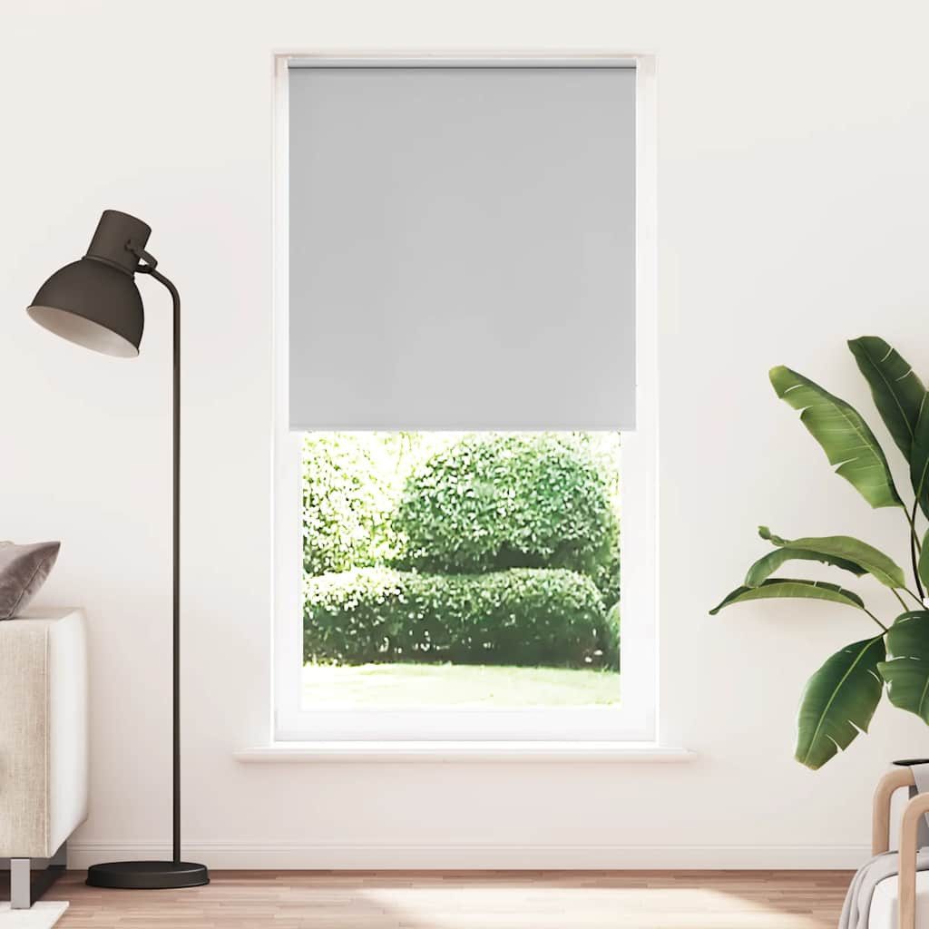 Verdunklungsrollo, vidaXL, Verdunkelungsrollo Hellgrau 100x230 cm günstig online kaufen