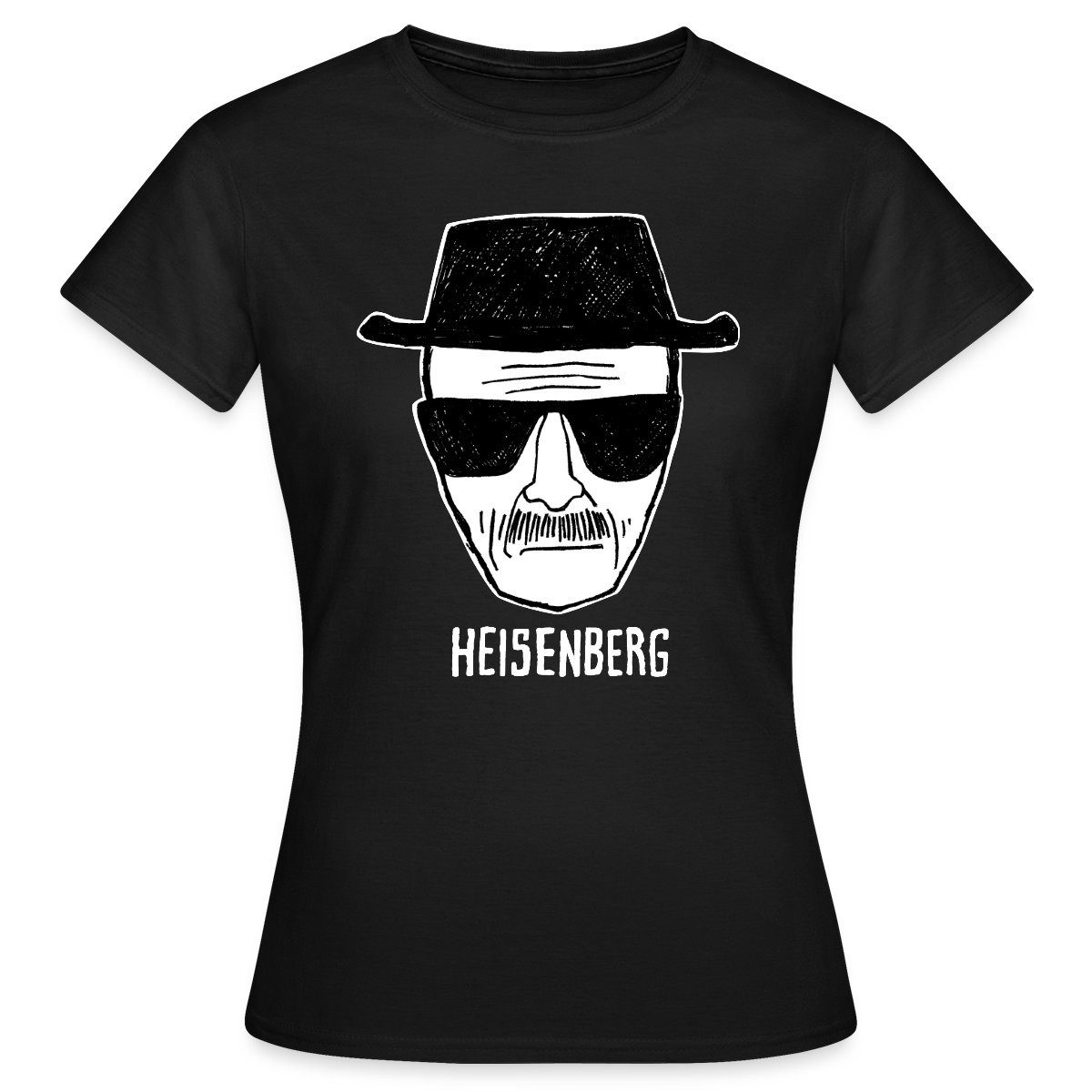 Spreadshirt T-Shirt Breaking Bad Heisenberg Skizze Zeichnung Frauen T-Shirt (1-tlg)