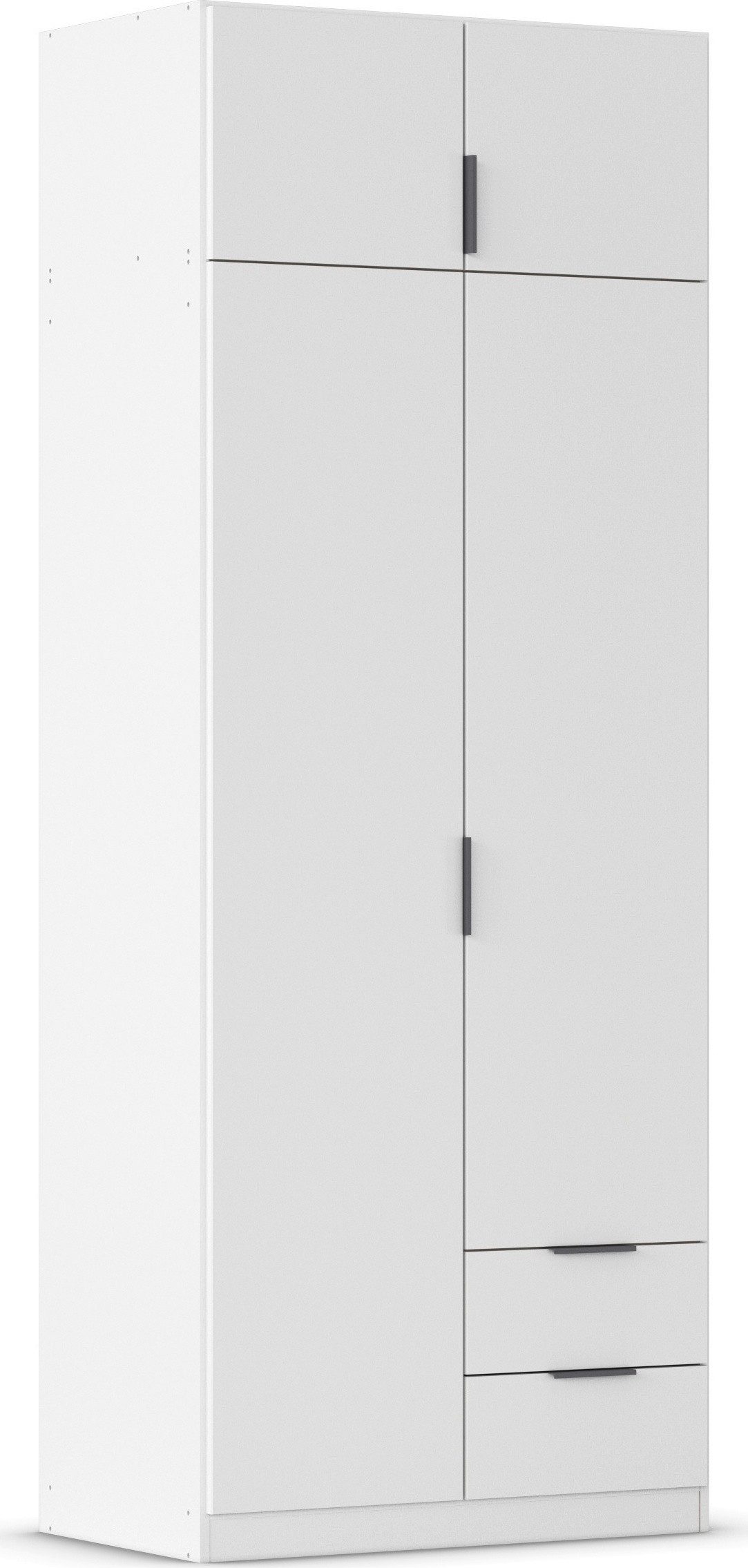 rauch Kleiderschrank Drehtürenschrank Schrank Garderobe Ankleide Schlafzimmer LAGOA (3 verschiedene Ausstattungen BASIC/CLASSIC/PREMIUM (inkl. SOFT-CLOSE) mit geräumigen Schubladen, optional mit Aufsatz MADE IN GERMANY
