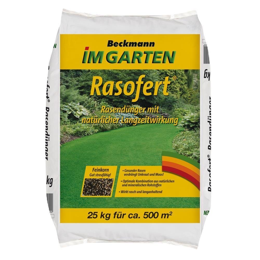 Beckmann IM GARTEN Rasendünger Rasofert® mit natürlicher Langzeitwirkung 25 kg Sack