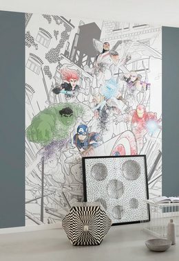 Komar Vliestapete Avengers Attack, 200x280 cm (Breite x Höhe)