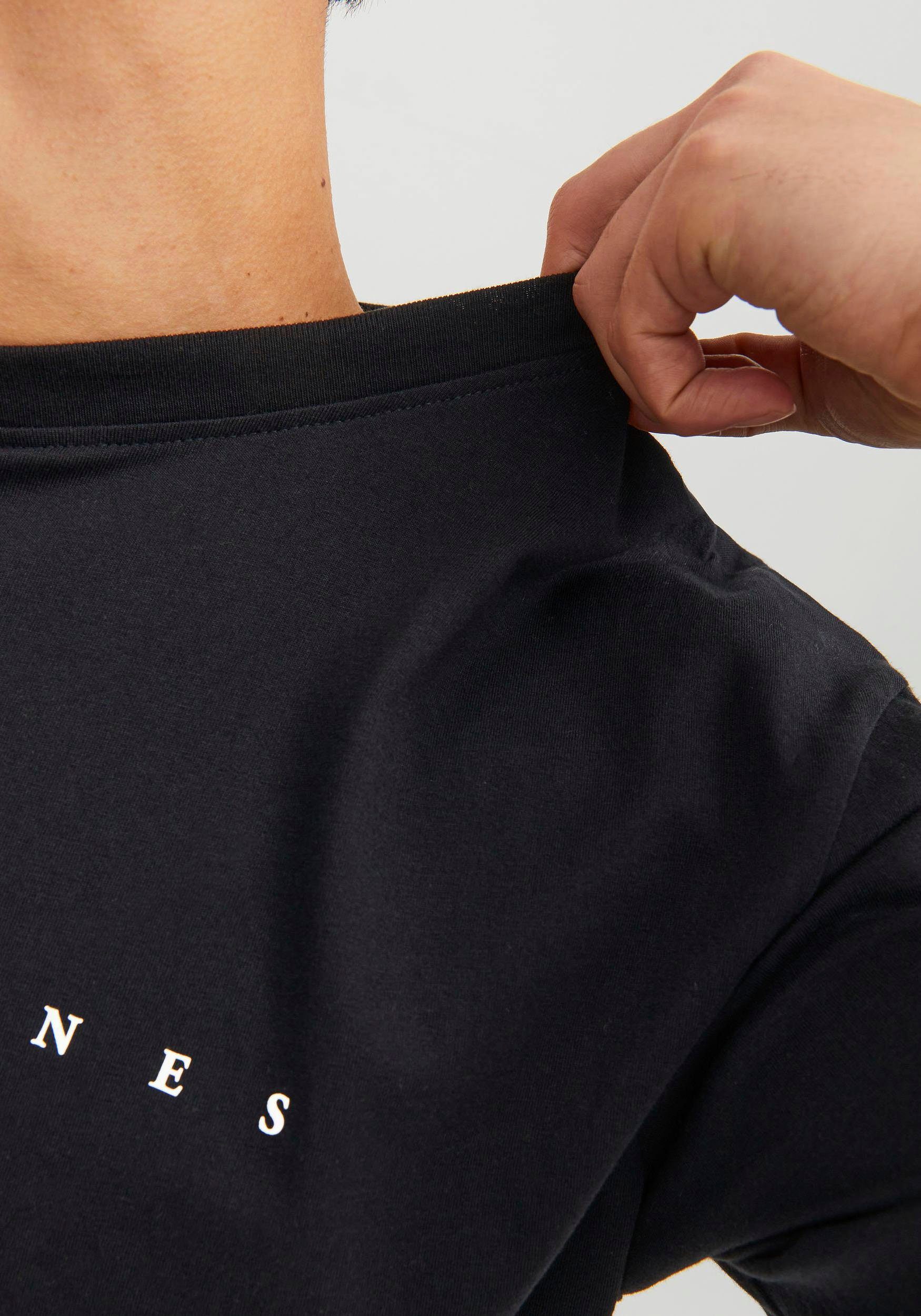 Jack & Jones Rundhalsshirt JJESTAR mit Pigmentprint und Baumwollgefühl Baumwolle, relaxed fit