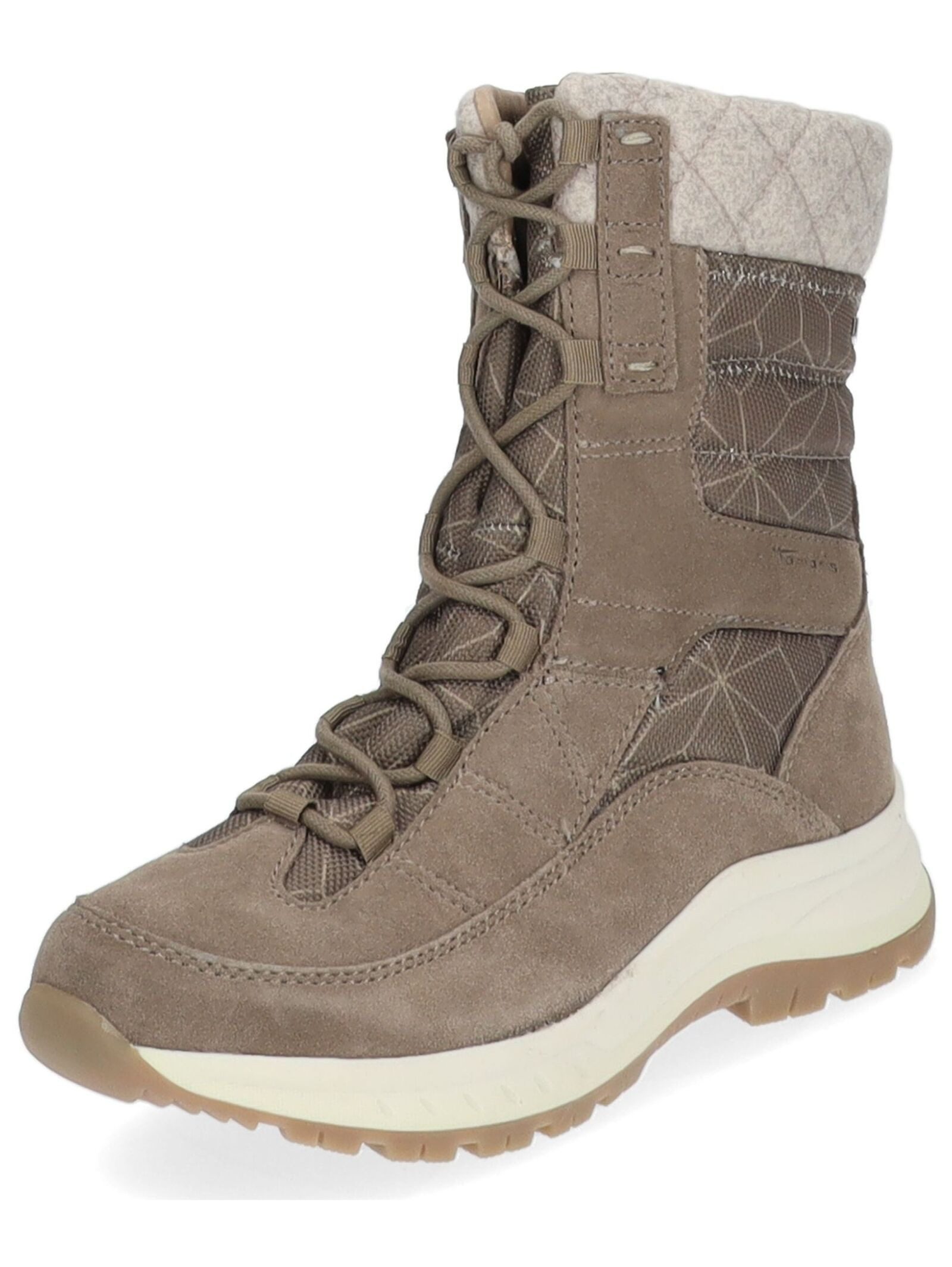 Tamaris Stiefelette Leder/Textil Schnürstiefelette