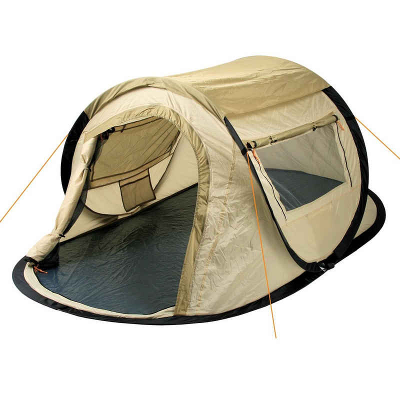 CampFeuer Wurfzelt Zelt Quiki für 2 Personen, Creme / Beige, Wurfzelt wasserabweisend, Personen: 2