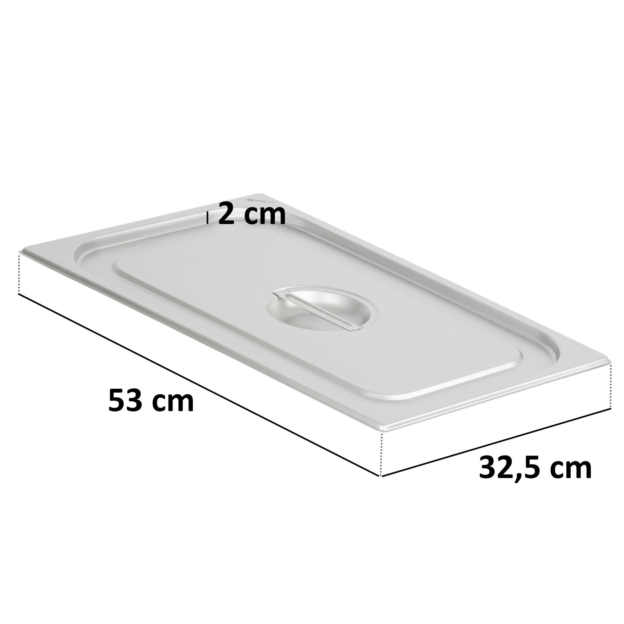 Mahlzeit Thermobehälter GN Behälter 1/1 mit Deckel, Höhe 100 mm, Edelstahl Wärmebehälter, Edelstahl, (Set, 2-tlg., GN Behälter und Deckel), für Chafing Dish