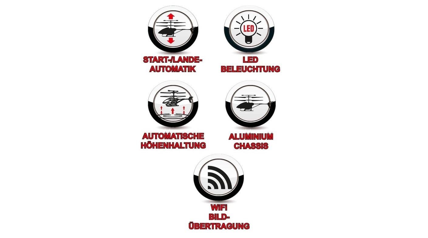 DF-Models RC-Quadrocopter DF Models DF-100 PRO FPV Hubschrauber mit FPV-Kamera