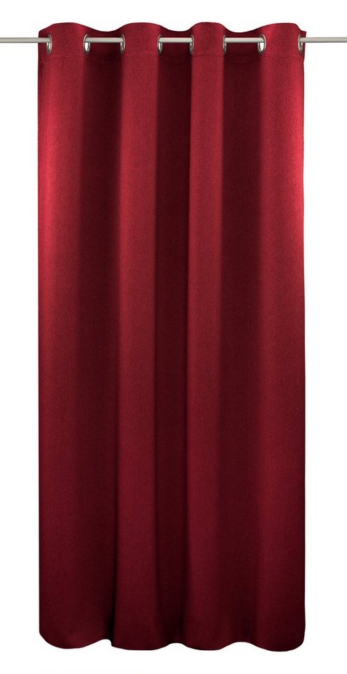 Vorhang Ben1, VHG, Ösen (1 St), verdunkelnd, Stoff mit energiesparenden  Eigenschaften