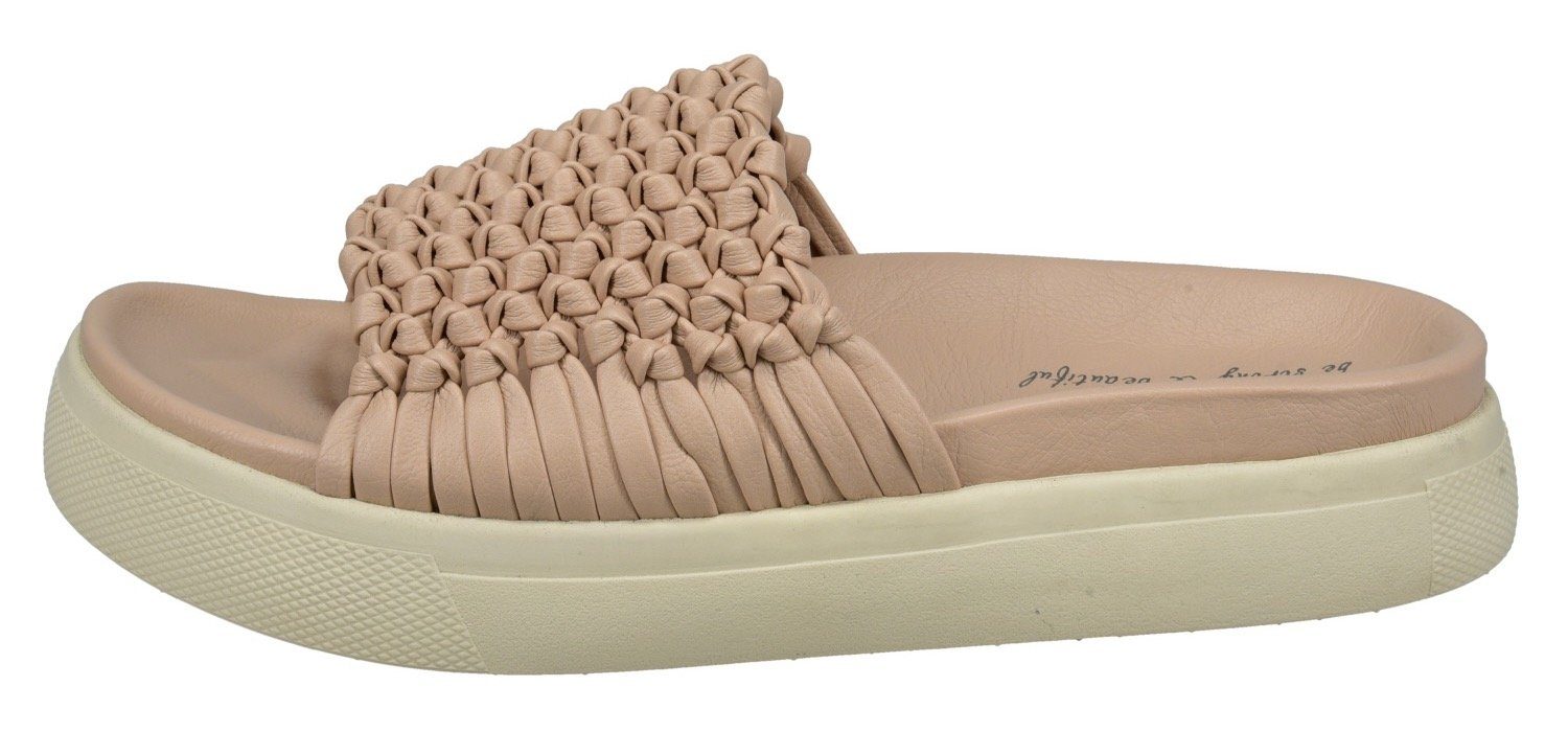 kleinen BAGATT an Pantolette der Bandage beige mit Knoten bugatti