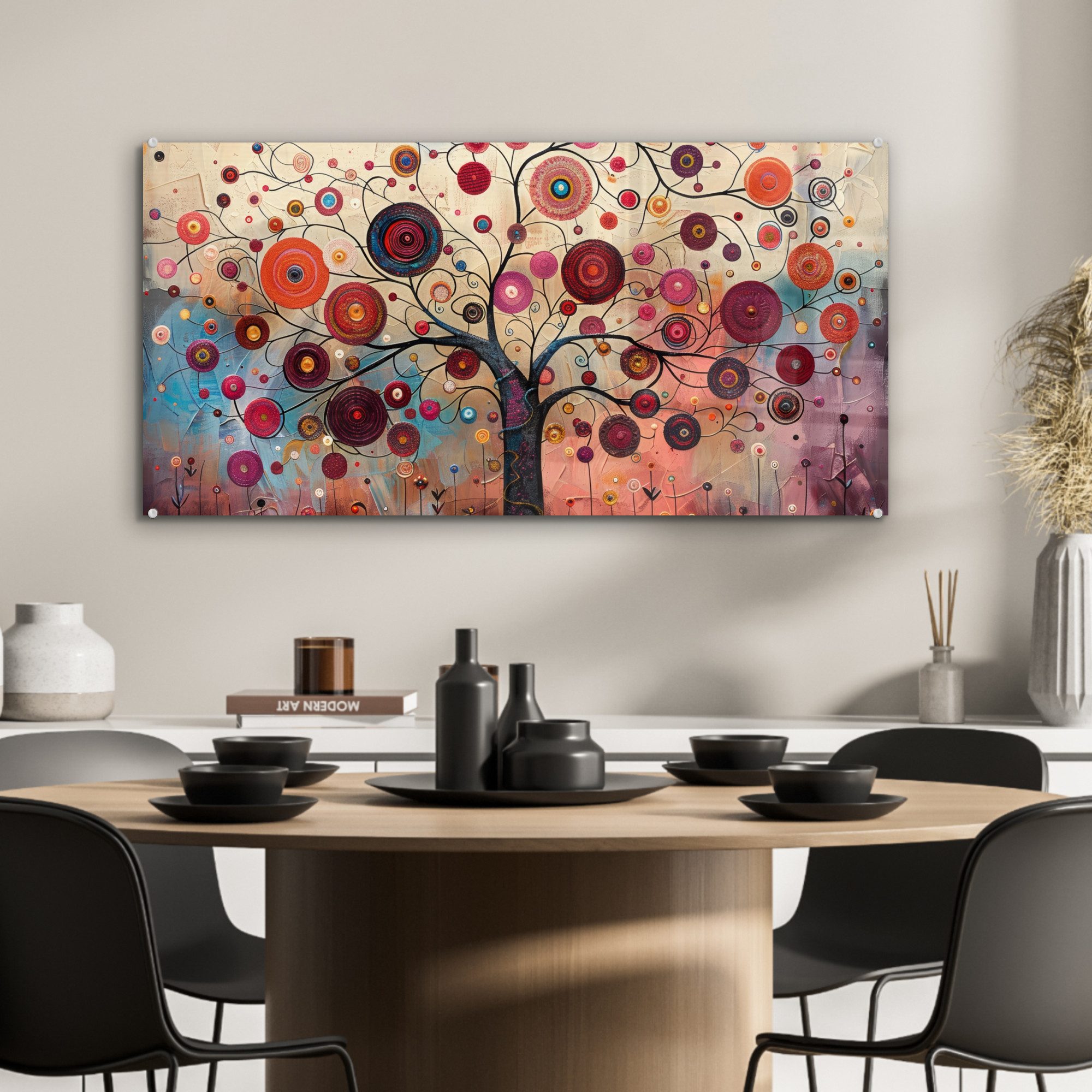 MuchoWow Acrylglasbild Baum - Lila - günstig online kaufen