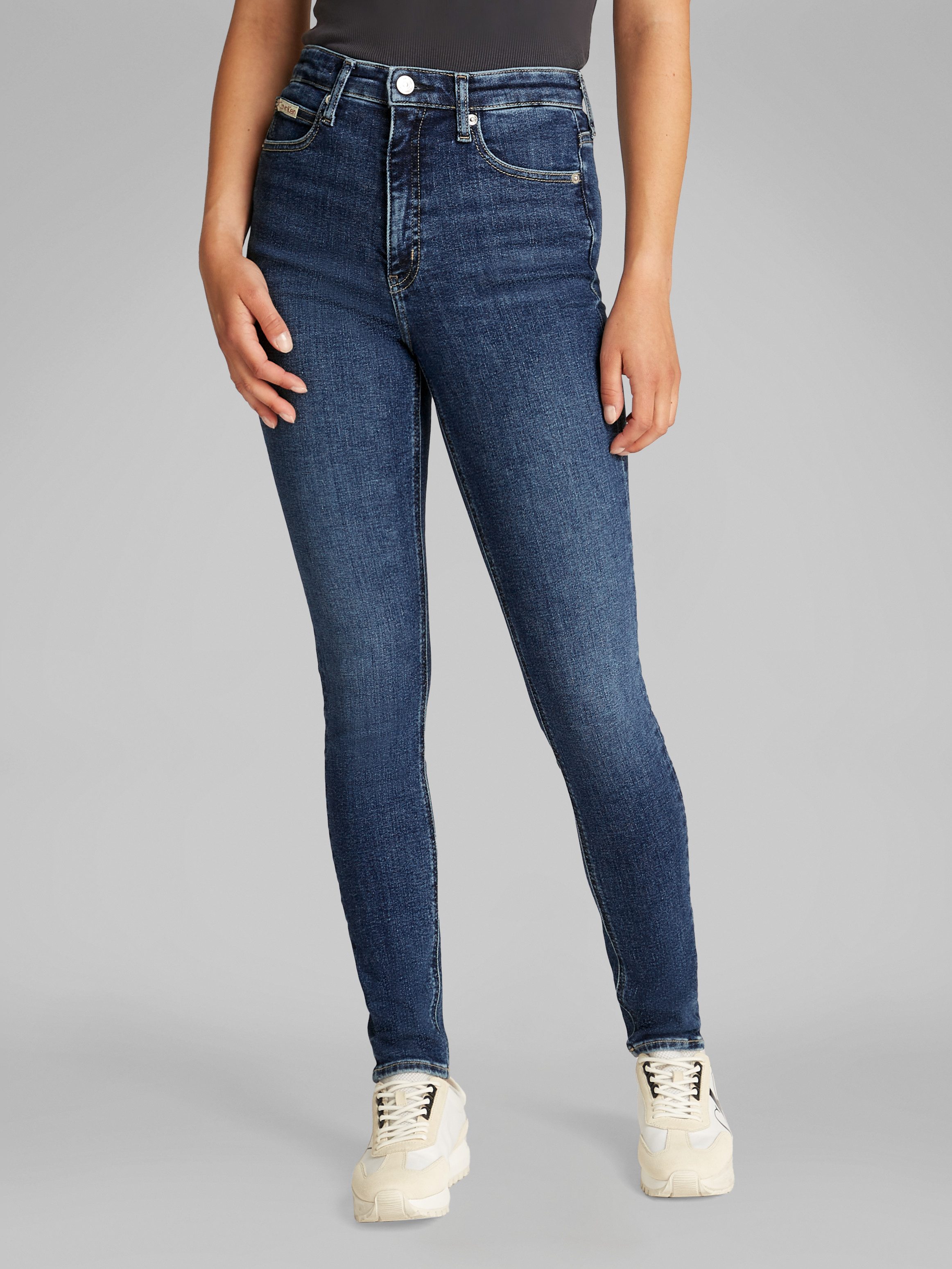Calvin Klein Джинсы Skinny-fit-Jeans HIGH RISE SKINNY in dunkelblauer Waschung