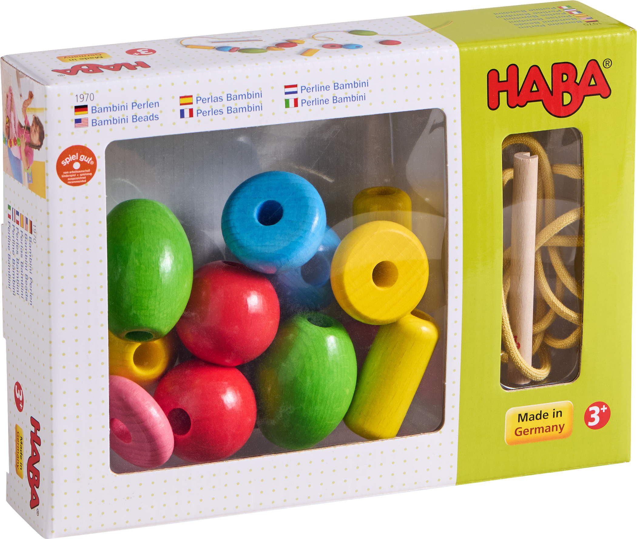 Haba Lernspielzeug Kleinkindwelt Bambini Perlen 1001970001 günstig online kaufen