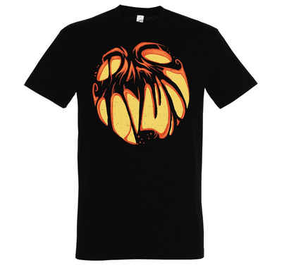 Youth Designz Print-Shirt Halloween Kürbis Herren T-Shirt Horror Face Fun-Look mit lustigem Print Aufdruck