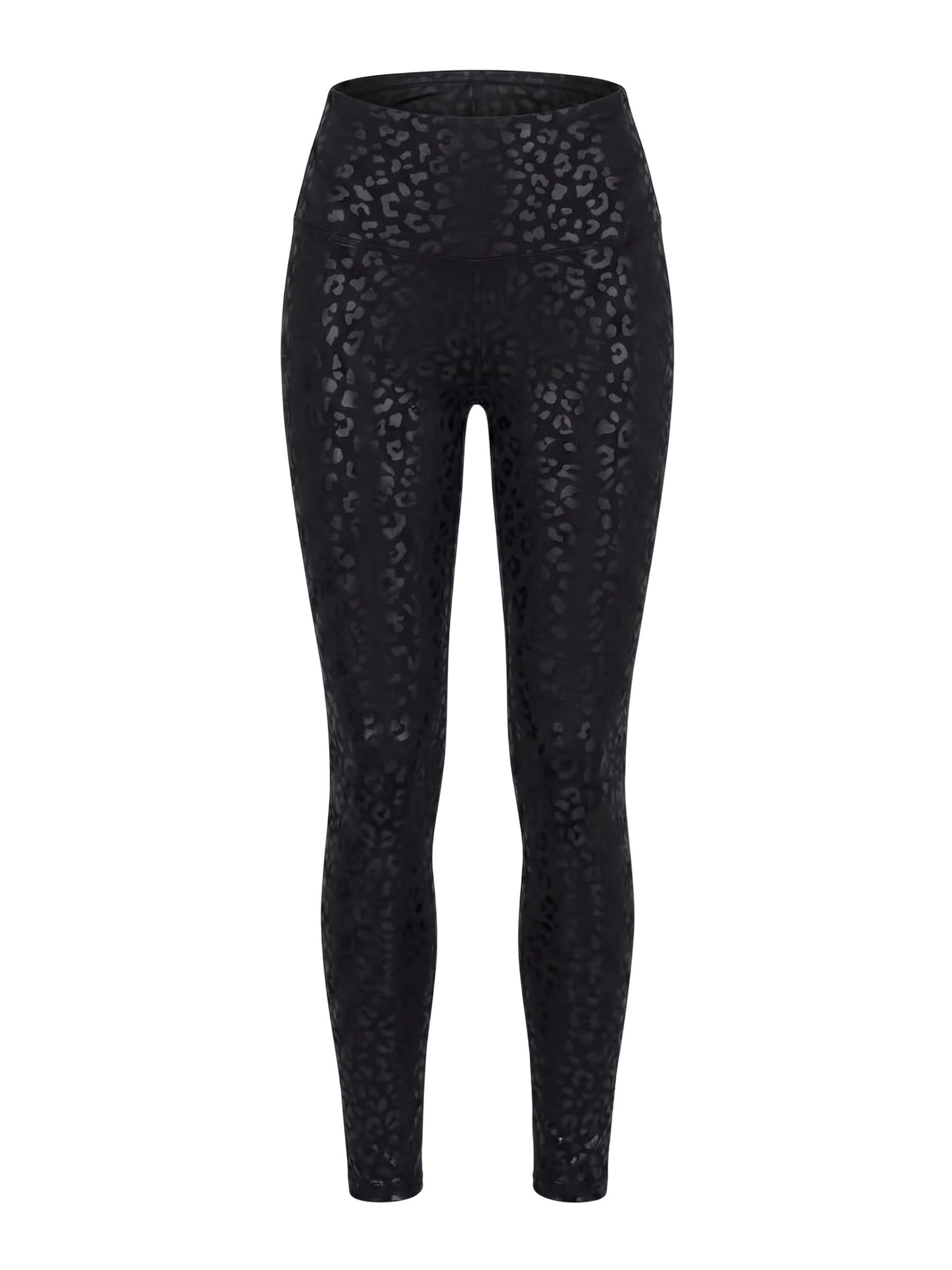 Yogaleggings Sportleggings mit Leo-Muster – Damen Leggings mit hohem Bund