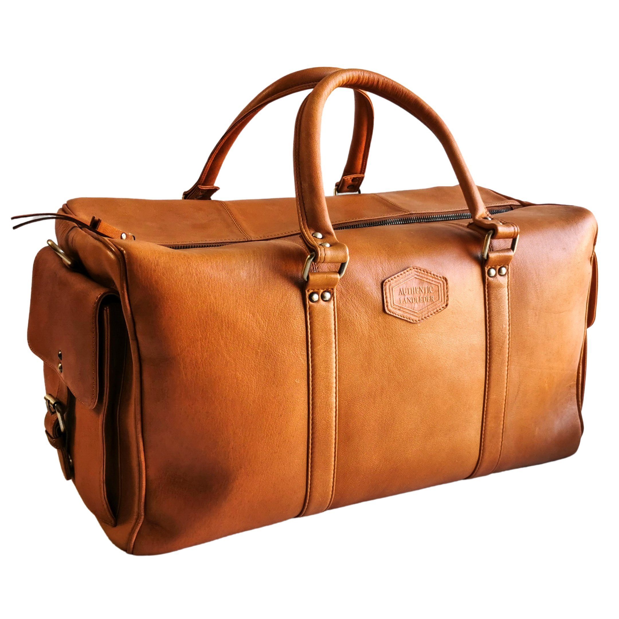 Landleder Weekender Echtleder Weekender - Reisetasche Authentic Landleder, Echt-Leder