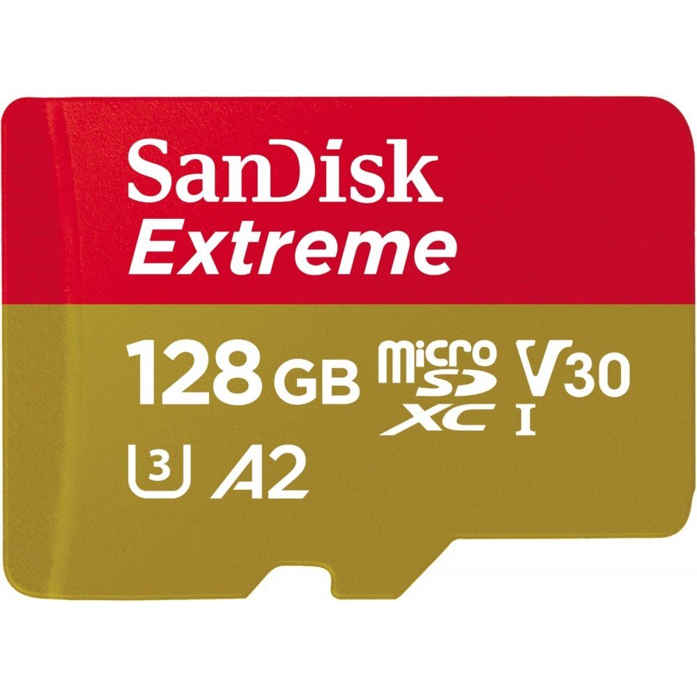 Sandisk microSDXC Extreme 128 GB - Speicherkarte - rot/gold Speicherkarte