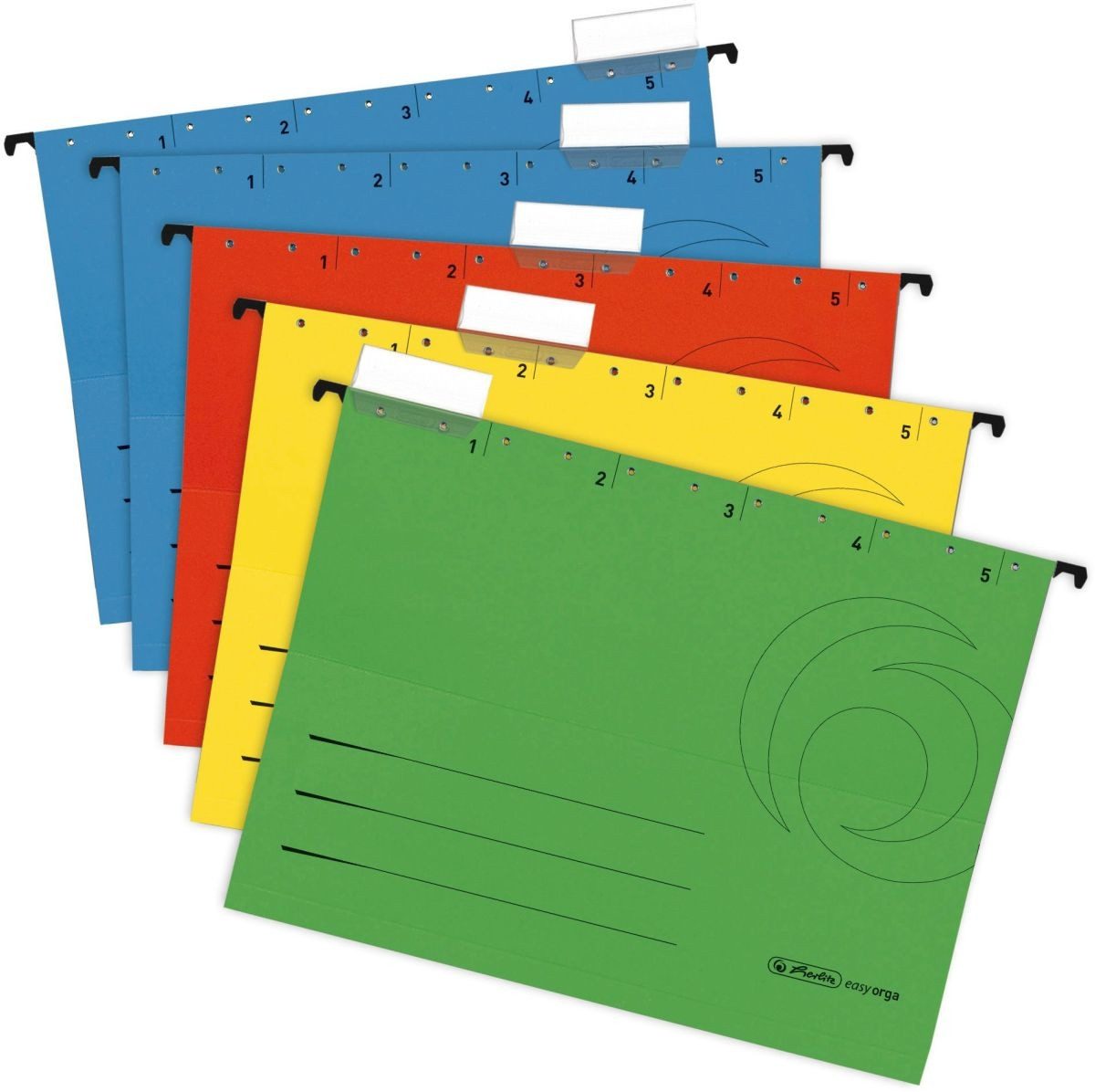 Herlitz Hefter Hängemappe 230g/qm farbig sortiert VE=5 Stück