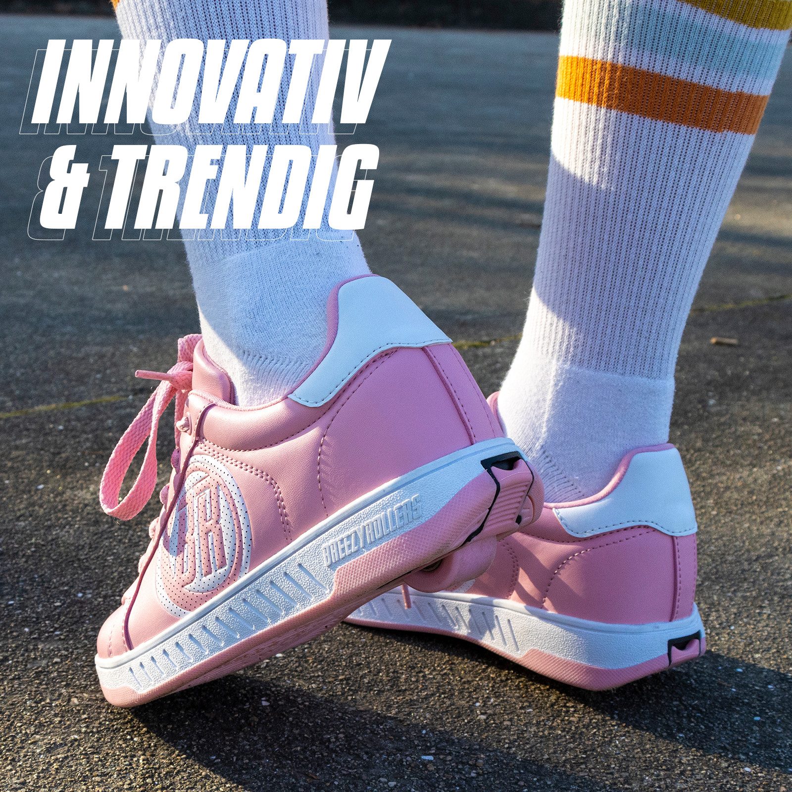 BREEZY ROLLERS Schuhe mit Rollen Rollschuhe Sneaker Heelys 2-in-1 Kinderschuhe Rollschuhe