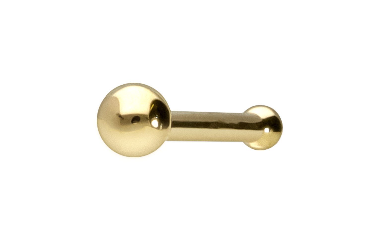 PIERCINGLINE Nasenpiercing 14/18 Karat Gold Nasenstecker Pin 1,5 mm KUGEL ( günstig online kaufen
