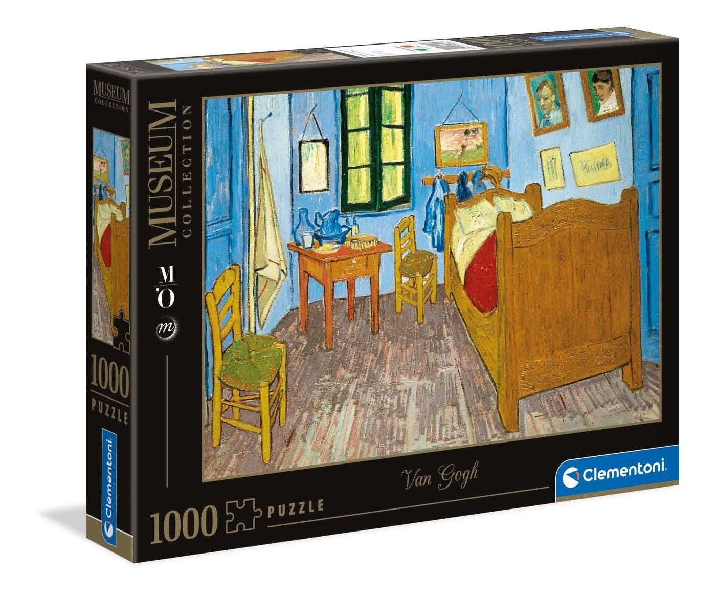 Clementoni® Puzzle Museum Collection Van Gogh Schlafzimmer in Arles, 1000 Puzzleteile