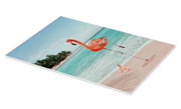 Posterlounge Forex-Bild Jonas Loose, Möchtegern-Flamingo, Illustration