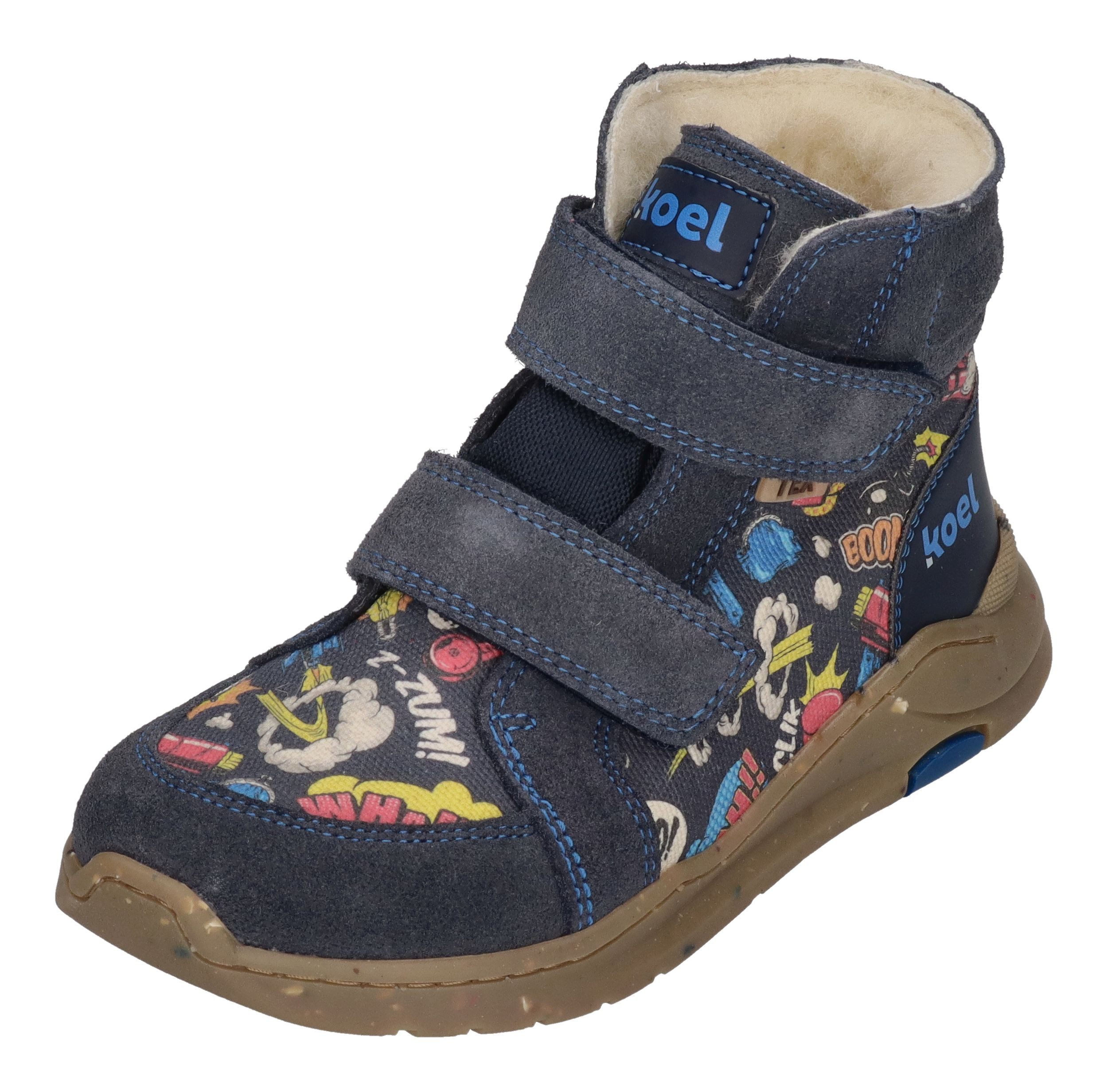 KOEL SILAS TEX PRINT Barfußschuh Blue