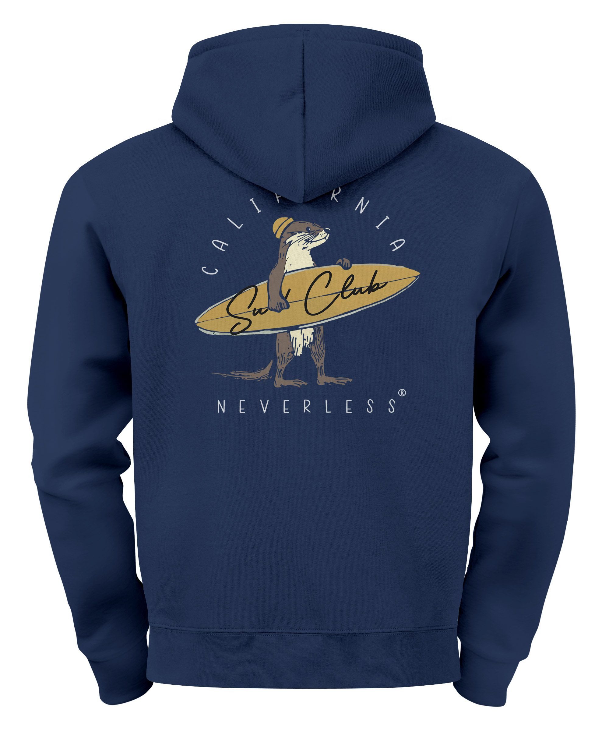 Neverless Hoodie Herren Hoodie Backprint California günstig online kaufen