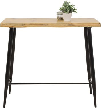 HELA Bartisch GABI, Baumkantentisch, 120 cm Breite, Industrial Design, Wildeiche oder Grau