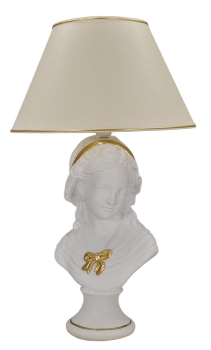 Stehlampe Handgefertigte Tischlampe aus Stuckgips in klassischem Design
