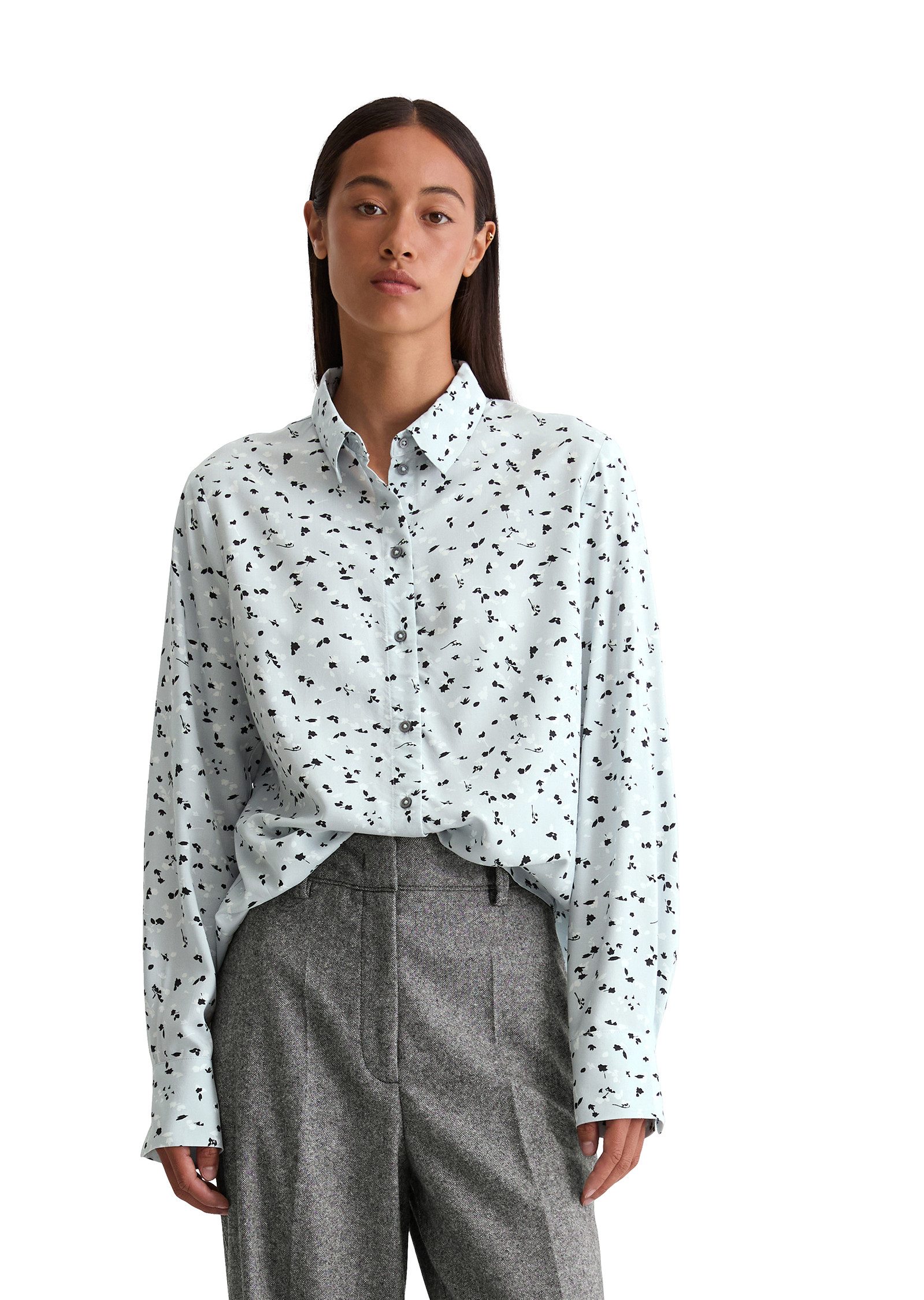 Marc O'Polo Druckbluse Kentkragen, Regular Fit günstig online kaufen